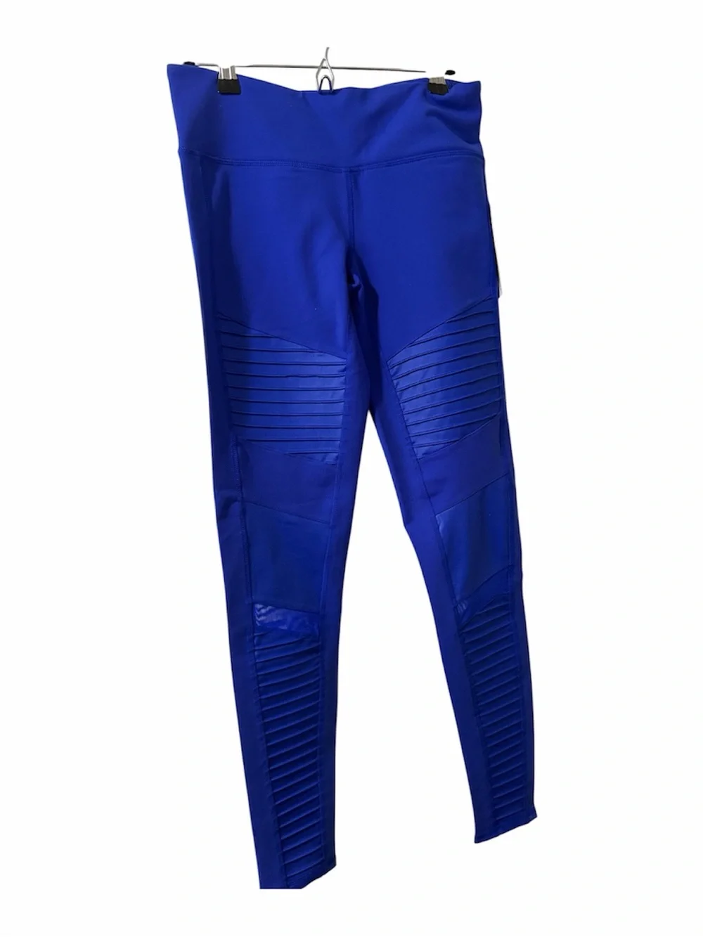 ALO Yoga Electric Blue Ribbed Panel Leggings